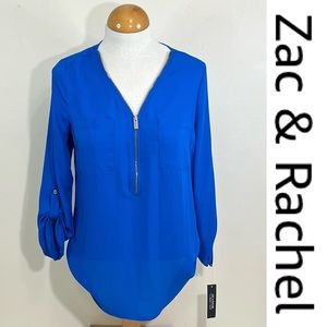 Zac & Rachel Women’s Quarter Zip Blouse